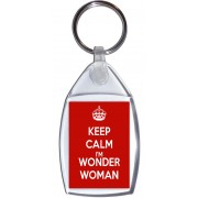 Keep Calm I'm Wonder Woman - Keyring