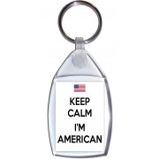Keep Calm I'm American - Keyring