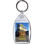 Keep Calm and Love Trams - Keyring