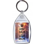 Keep Calm and Love Snow - Keyring