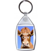 Keep Calm and Love Cows - Keyring