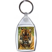 Keep Calm and Love Tigers - Keyring