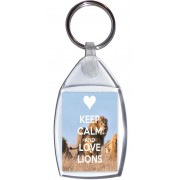 Keep Calm and Love Lions - Keyring