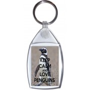Keep Calm and Love Penguins - Keyring