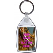 Keep Calm and Play the Harp - Keyring