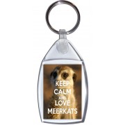 Keep Calm and Love Meerkats - Keyring