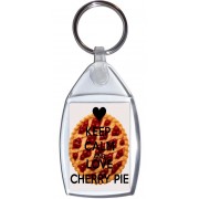 Keep Calm and Love Cherry Pie - Keyring