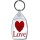 Keep Calm and Love - Keyring