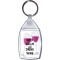 Keep Calm and Drink Wine - Keyring
