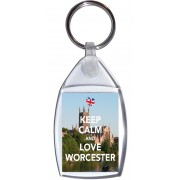 Keep Calm and Love Worcester - Keyring