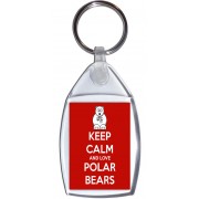 Keep Calm and Love Polar Bears - Keyring