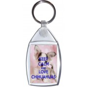 Keep Calm and Love Chihuahuas - Keyring