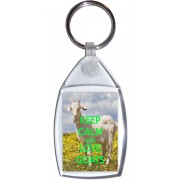 Keep Calm and Love Goats - Keyring
