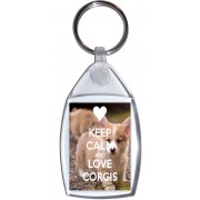 Keep Calm and Love Corgis - Keyring