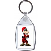 Keep Calm and Bah Humbug - Keyring