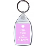 Keep Calm and Have a Cupcake - Keyring