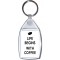 Life Begins with Coffee - Keyring