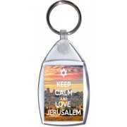 Keep Calm and Love Jerusalem - Keyring