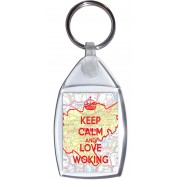 Keep Calm and Love Woking - Keyring