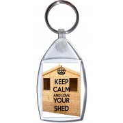 Keep Calm and Love Your Shed - Keyring