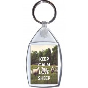 Keep Calm and Love Sheep - Keyring