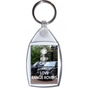 Keep Calm and Love Range Rovers - Keyring
