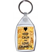 Keep Calm and Love Crumpets - Keyring
