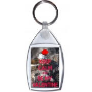 Keep Calm and be My Valentine - Keyring