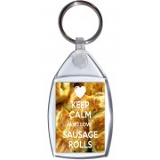 Keep Calm and Love Sausage Rolls - Keyring