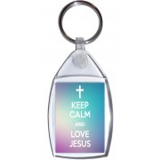 Keep Calm and Love Jesus - Keyring