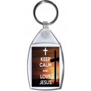 Keep Calm and Love Jesus - Keyring