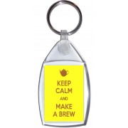 Keep Calm and Make a Brew - Keyring