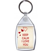 Keep Calm I Love You - Keyring