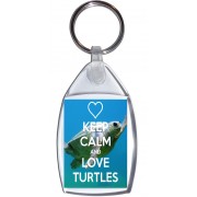Keep Calm and Love Turtles - Keyring