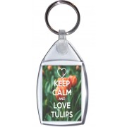 Keep Calm and Love Tulips - Keyring