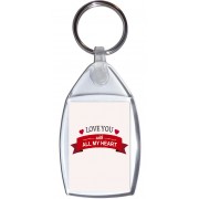 Love You with All my Heart - Keyring