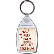 Keep Calm You're the World's Best Mum - Keyring