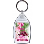 Keep Calm and Love Cherries - Keyring