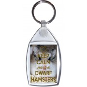 Keep Calm and Love Dwarf Hamsters - Keyring