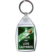 Keep Calm and Love Ladybirds - Keyring