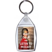 Keep Calm and Listen to Mozart - Keyring