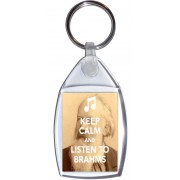 Keep Calm and Listen to Brahms - Keyring