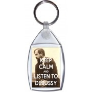 Keep Calm and Listen to Debussy - Keyring