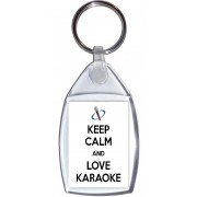Keep Calm and Love Karaoke - Keyring