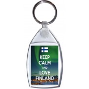 Keep Calm and Love Finland - Keyring