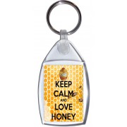 Keep Calm and Love Honey - Keyring