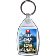 Keep Calm and Love Canada - Keyring