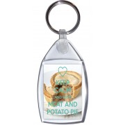 Keep Calm and Love Meat and Potato Pie - Keyring