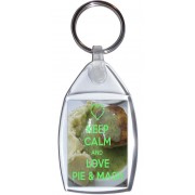 Keep Calm and Love Pie & Mash - Keyring
