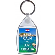 Keep Calm and Love Croatia - Keyring